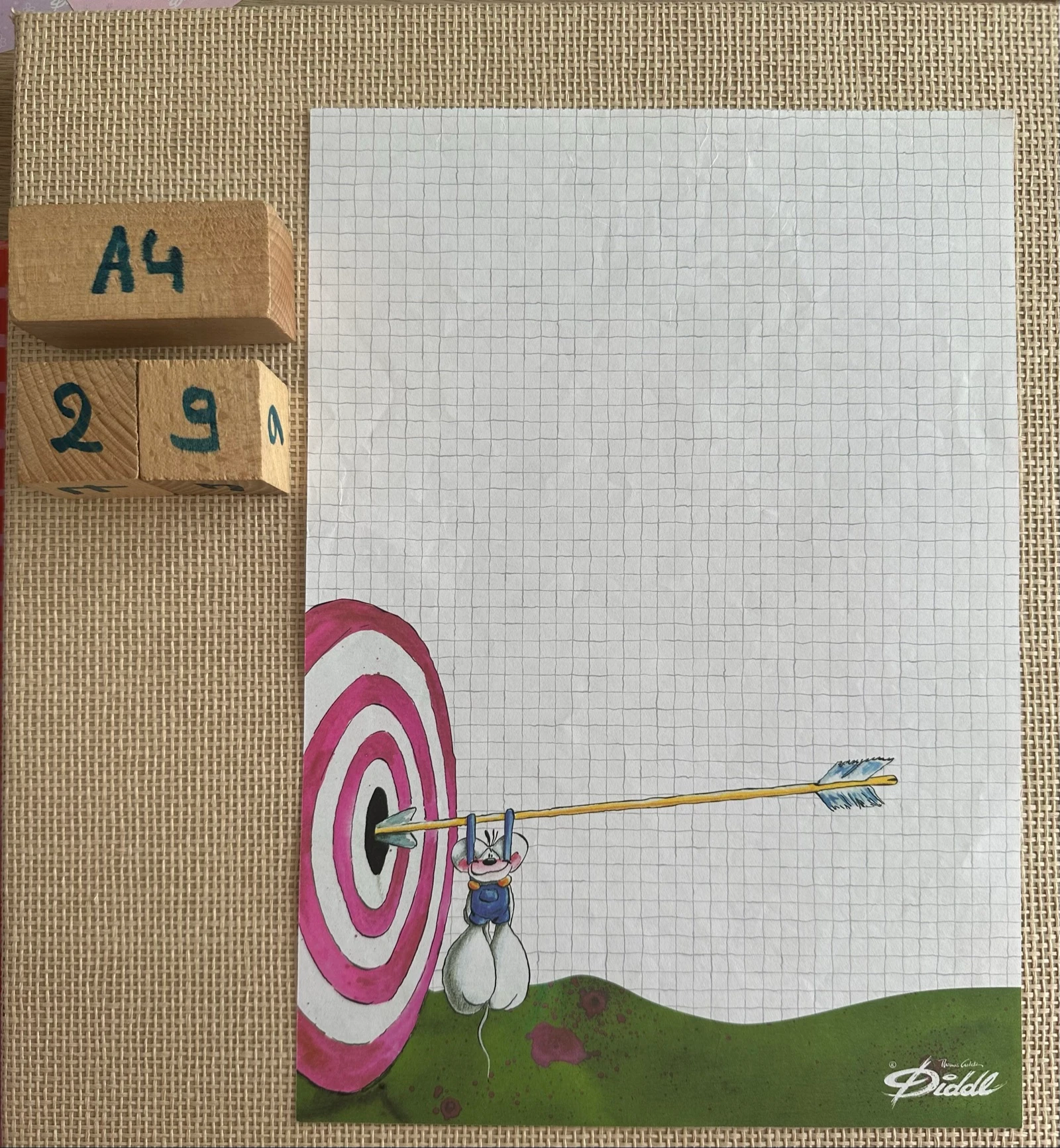 Diddl wit briefpapier A4 nr.